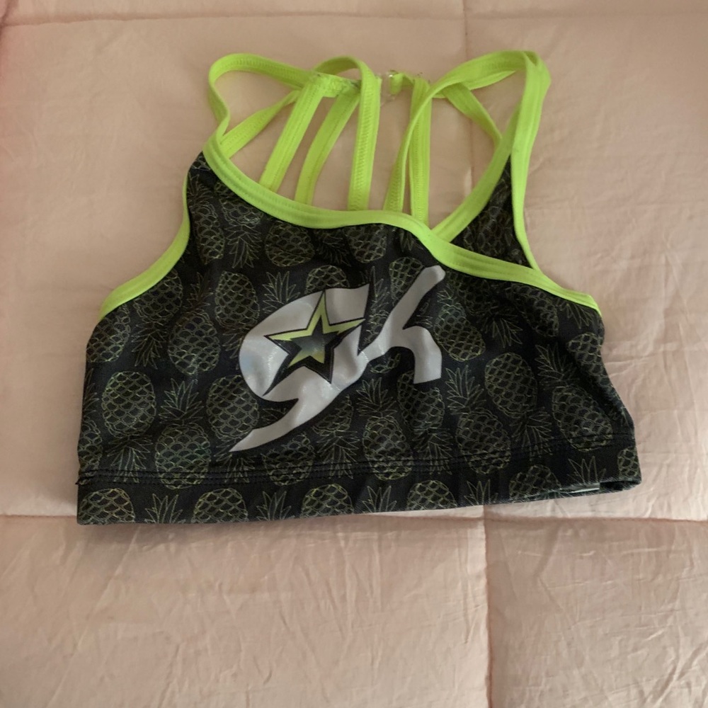 GK Pineapple sports bra
